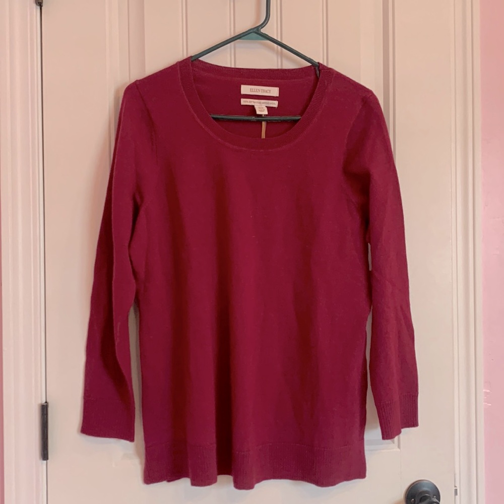 Ellen Tracy 100% Extra Fine Merino Wool Women NWT